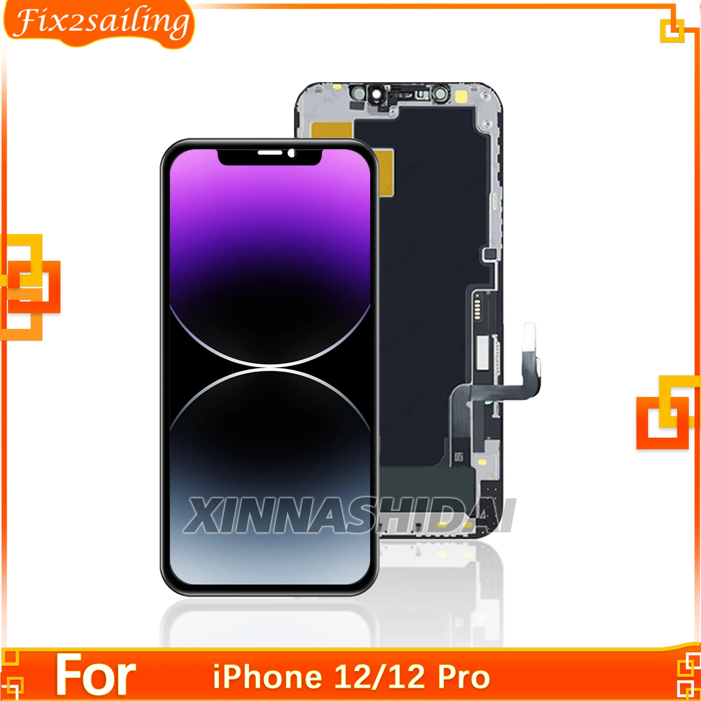 100 % getestet für iPhone 12/12 Pro LCD-Display Touchscreen-Digitizer für iPhone 12/12 Pro LCD-Baugruppe Ersatz