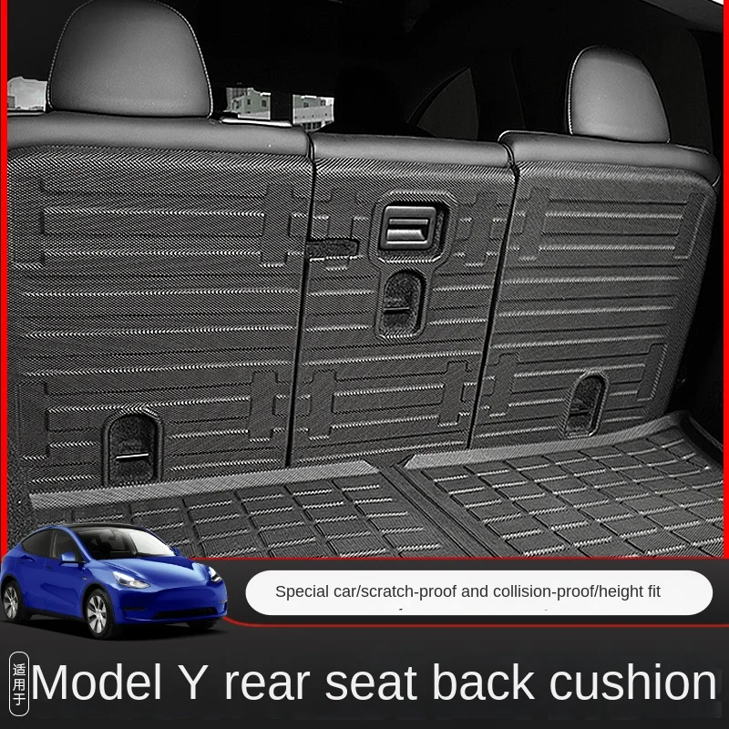 

For Tesla Modely Trunk Mat Backrest Protective Pad Rear Anti-Scratch Ya Interior Design Accessories Modification