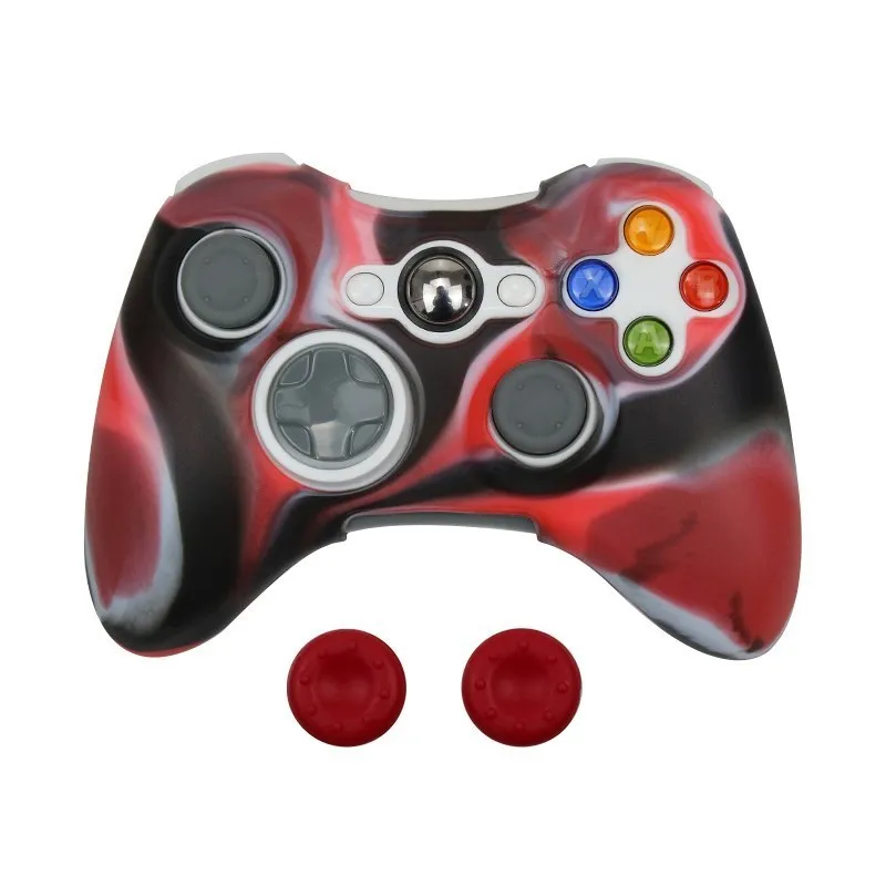 Topi Thumb Grip Kulit Pelindung Lembut untuk Xbox 360 Cangkang Casing Penutup Silikon Kontroler untuk Xbox 360 Aksesori Topi Gamepad