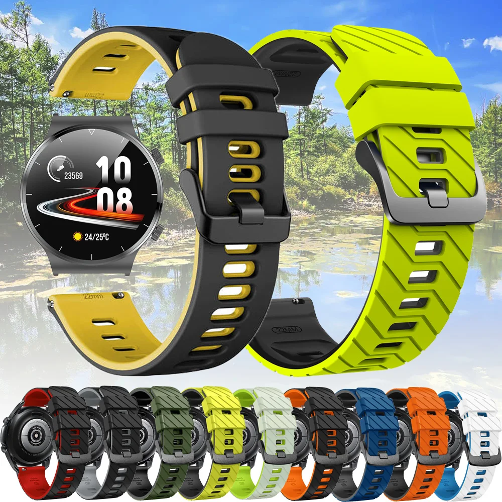 

Business-style Watch Strap Suitable for Huawei Watch GT6Pro GT5 46mm Soft Silicone Replacement Strap Watch 4 Pro 48mm/GT Runner