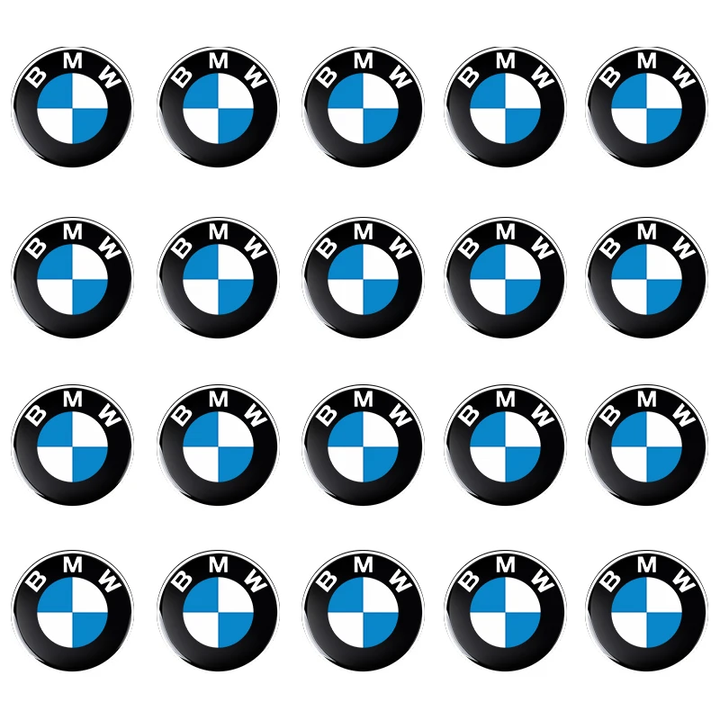 11/14mm Car Remote Key Fob Emblem Badge Radio button Sticker For BMW F10 E90 F20 E46 E60 E70 E39 E36 E87 X7 E92 E91 E28 X3 G11