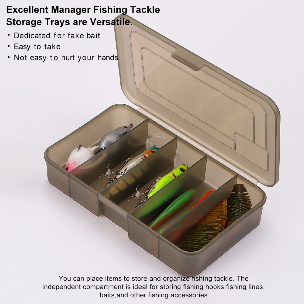 MOOKZZ  Fishing Lure Boxes Tackle Box Large Storage Double Sided Open Case Compartments Container Baits Gear Accesorios Set Pesc