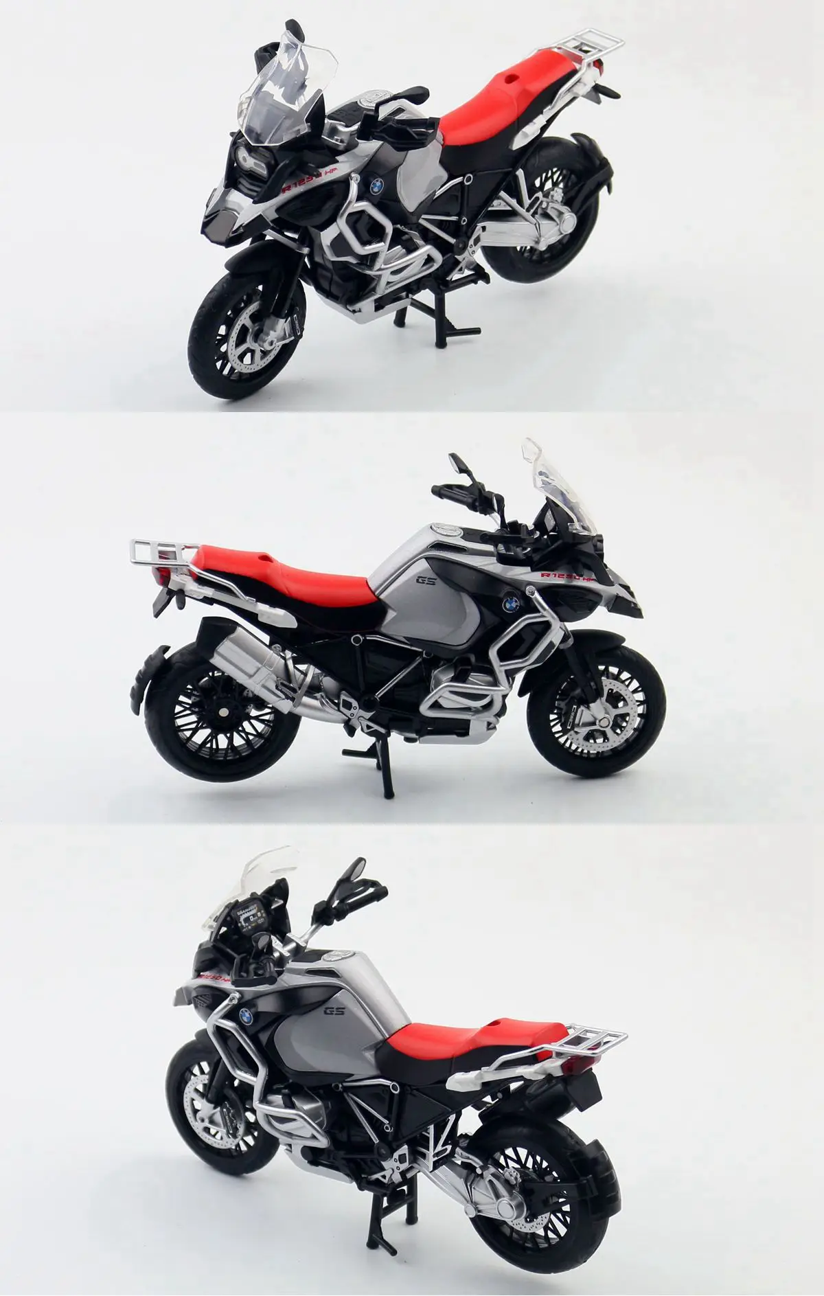 1/12 BMW R1250 GS Speelgoed Motorfiets Diecast Metaal Model 1:12 Off-Road Sport Racing Sound & Light Collection Cadeau voor Jongen Kinderen