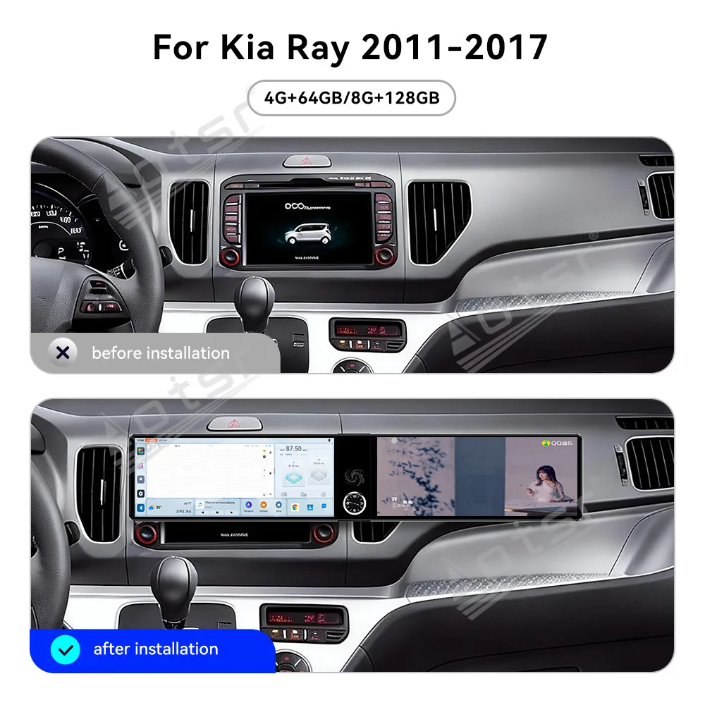 

Для KIA RAY 2011-2017: 12,3-дюймовое автомобильное радио с двумя экранами на Android 13, мультимедийный видеоплеер, GPS-навигация, Carplay, Wi-Fi, DSP, Bluetooth