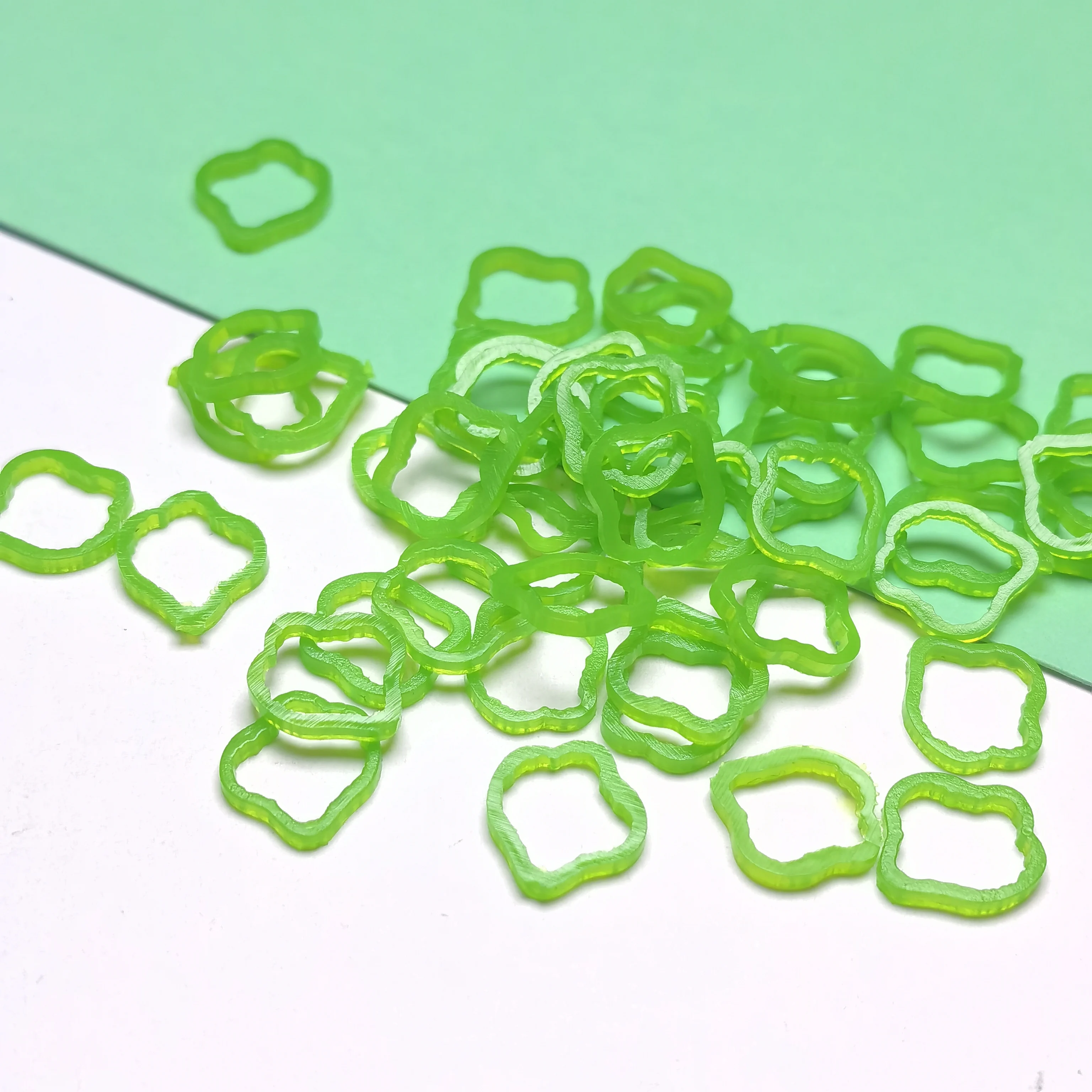 DIY handmade Simulation Food Ingredients Accessories Mini Green Pepper Shreds For Slime Decor
