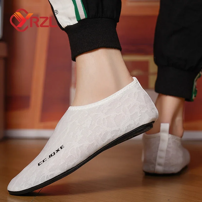 

YRZL Mens Loafers Thin Bottom Lightweight Driving Comfortable Walking Moccasins Slip on Casual Shoes Men Breathable Mesh Shoes