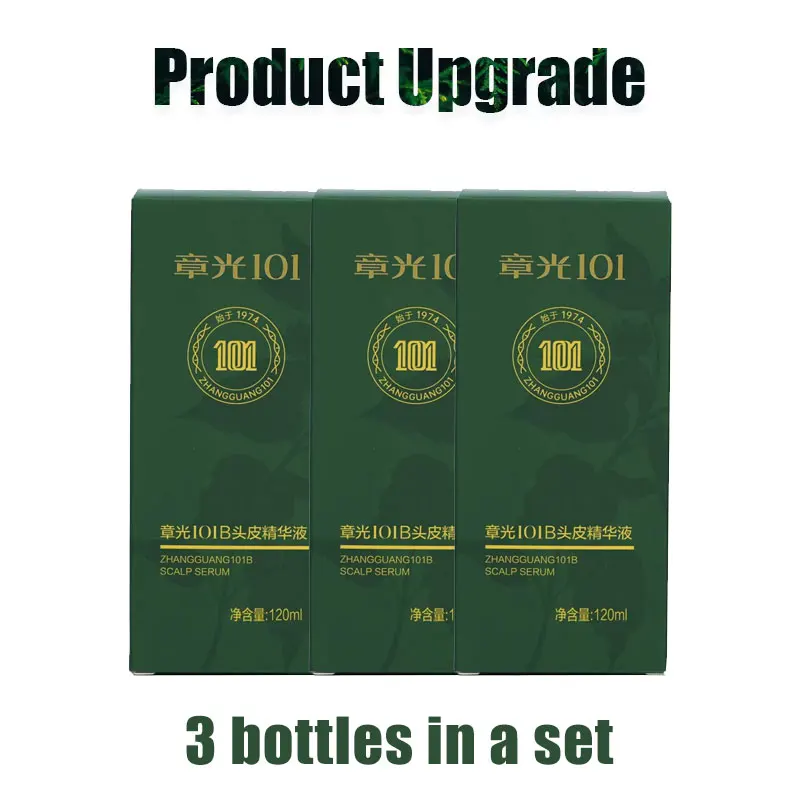 Hair Tonic Zhangguang 101B 101M 120ML*3 Powerful Chinese Medicine Therapy Hair Treatment Essence 100% Original