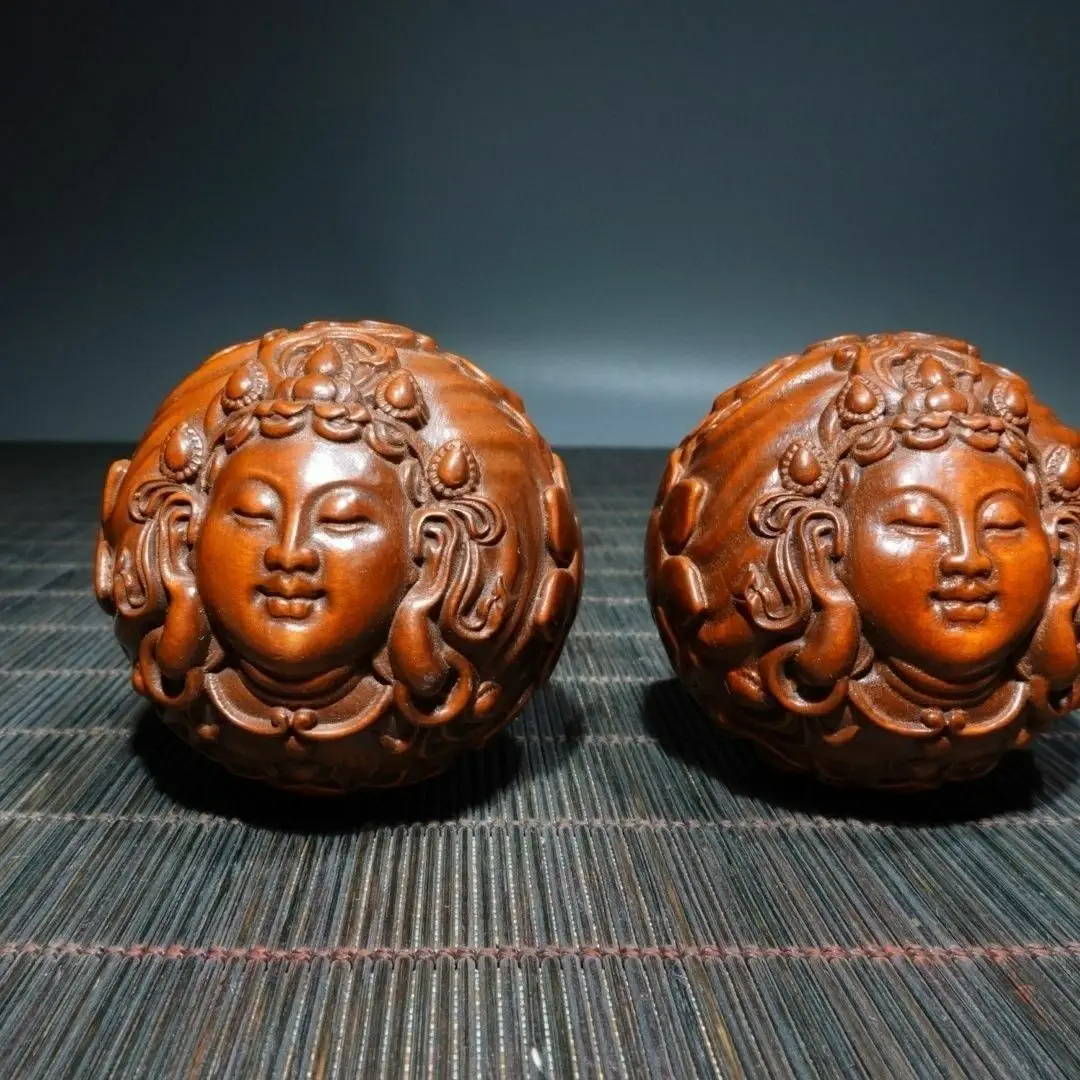 Tara guanyin bodhisattva ball Statue Figurine Desktop Ornaments Home Decoration Crafts Tea Pet Decor