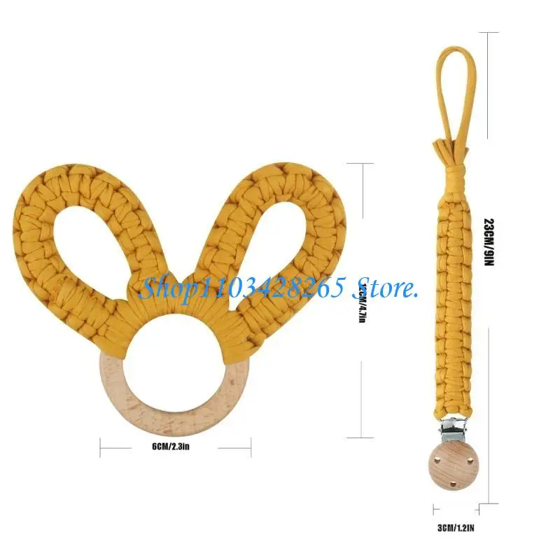 مقطع شديد وكروشيه حيوان زان زان خواتم الطفل عضة حرة سوار موسيقي بسلاسة السلسلة الملحقات الهدية G2TE