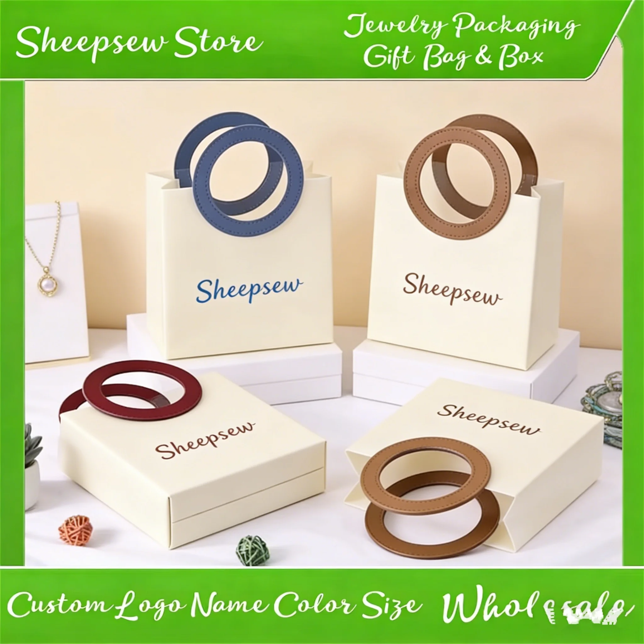 

100 шт. креативных прозрачных матовых пластиковых пакетов для одежды, косметики и подарков с круглыми ручками