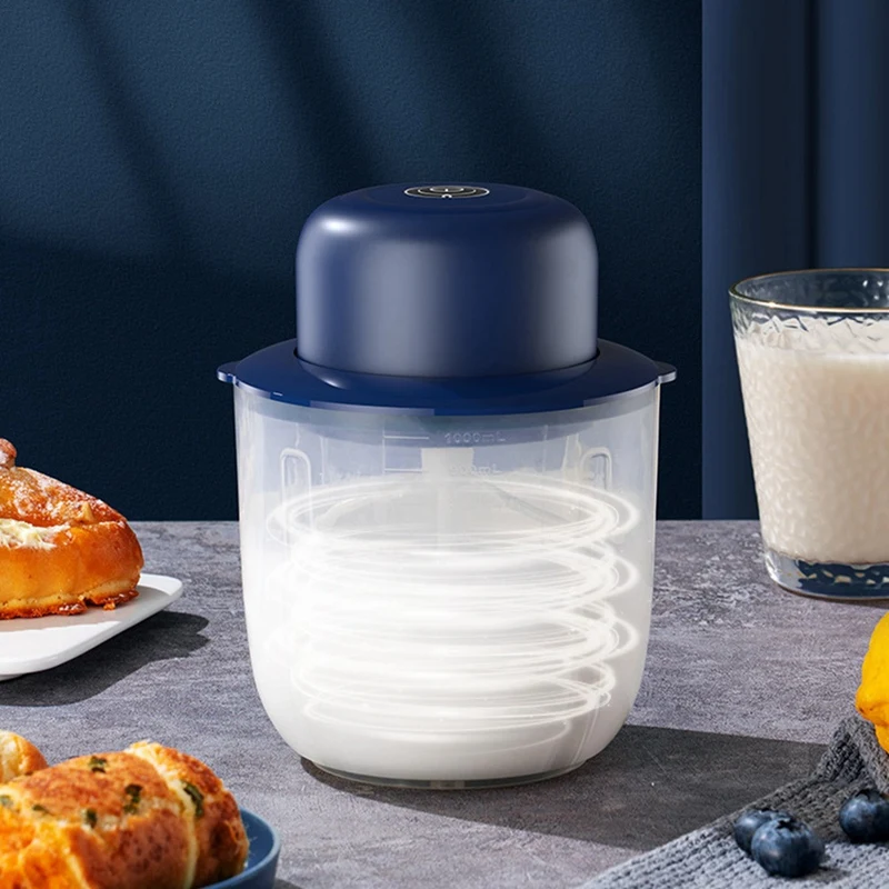 طقم أكواب مدقة الثوم والخفاقة الكهربائية ، مفرمة خضروات غذائية ، آلة هراسة ، خلاط كريم البيض الأبيض ، 2 في 1