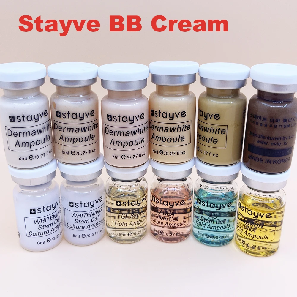 Stayve 8ml BB Cream Glow Face Foundation Natural Moisturizing Original Skin Care Korean