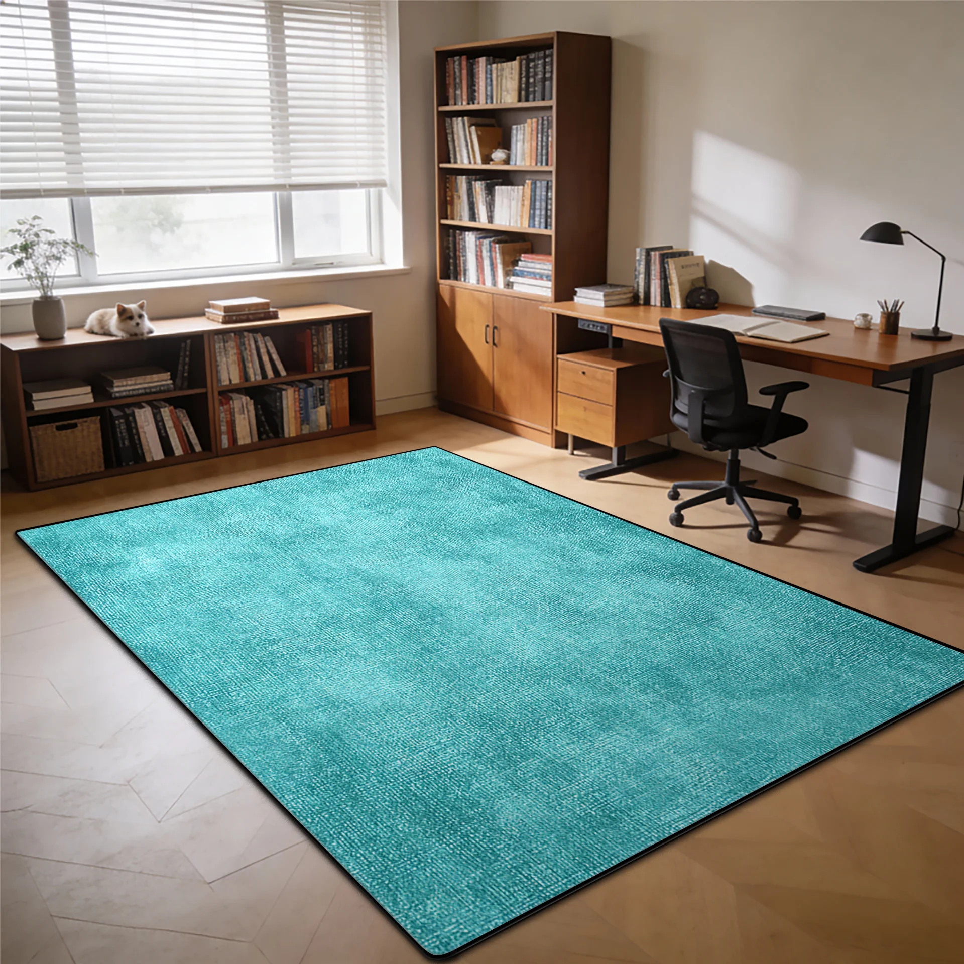 Modern Abstract Style Study Tables Chair Mat Home Decoration Living Room Soft Non-slip Carpet Bedroom Cloakroom Light Luxury Rug