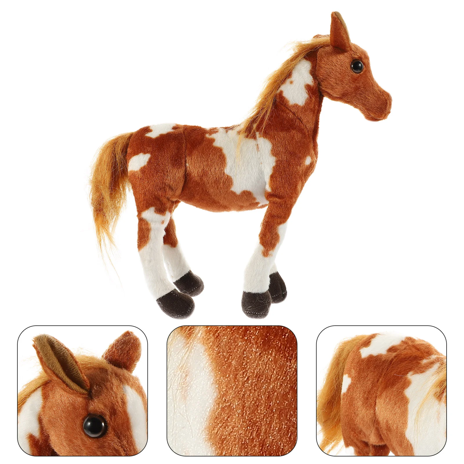 1pc adorabile cavallo peluche cavallo farcito giocattolo regalo peluche cavallo cavallo cavallo peluche giocattolo cavallo giocattolo animale peluche