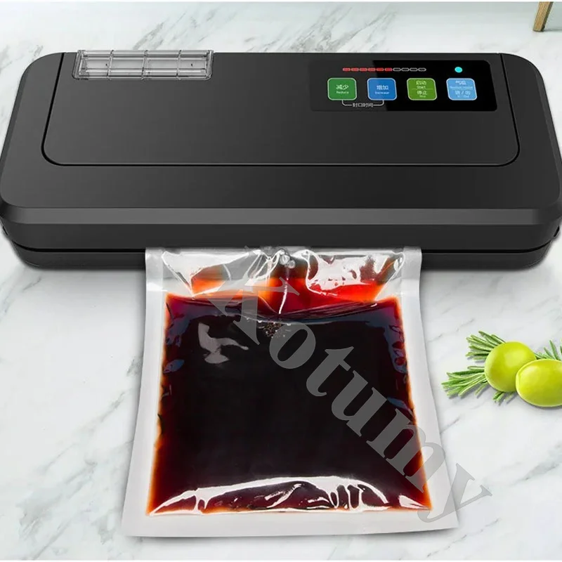 220V 110V Vacuum Sealer Machine Food Preservation Storage Saver For Dry Moist Food Storage Automatic Air Sealing