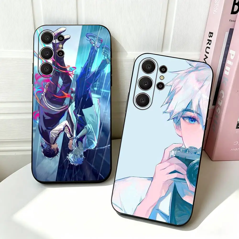 Anime-LINK C-CLICK  Soft Silicone Case for Samsung S26, S24, S21, S22, S23, S30, Ultra,  Plus, FE, Lite-Black