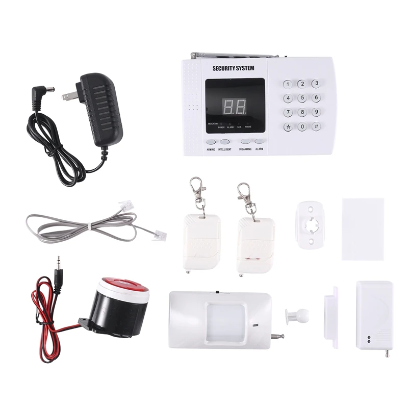 NEW-Anti-Theft Alarm Wireless Probe Infrared Alarm Equipment System Siren 99 Zone Call US Plug