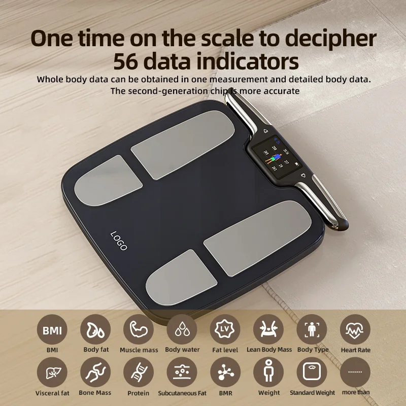 with Wifi Body Fat Scales Digital Personal Scale 8 Electrodes Smart Body Composition Scale With App Body Report Print