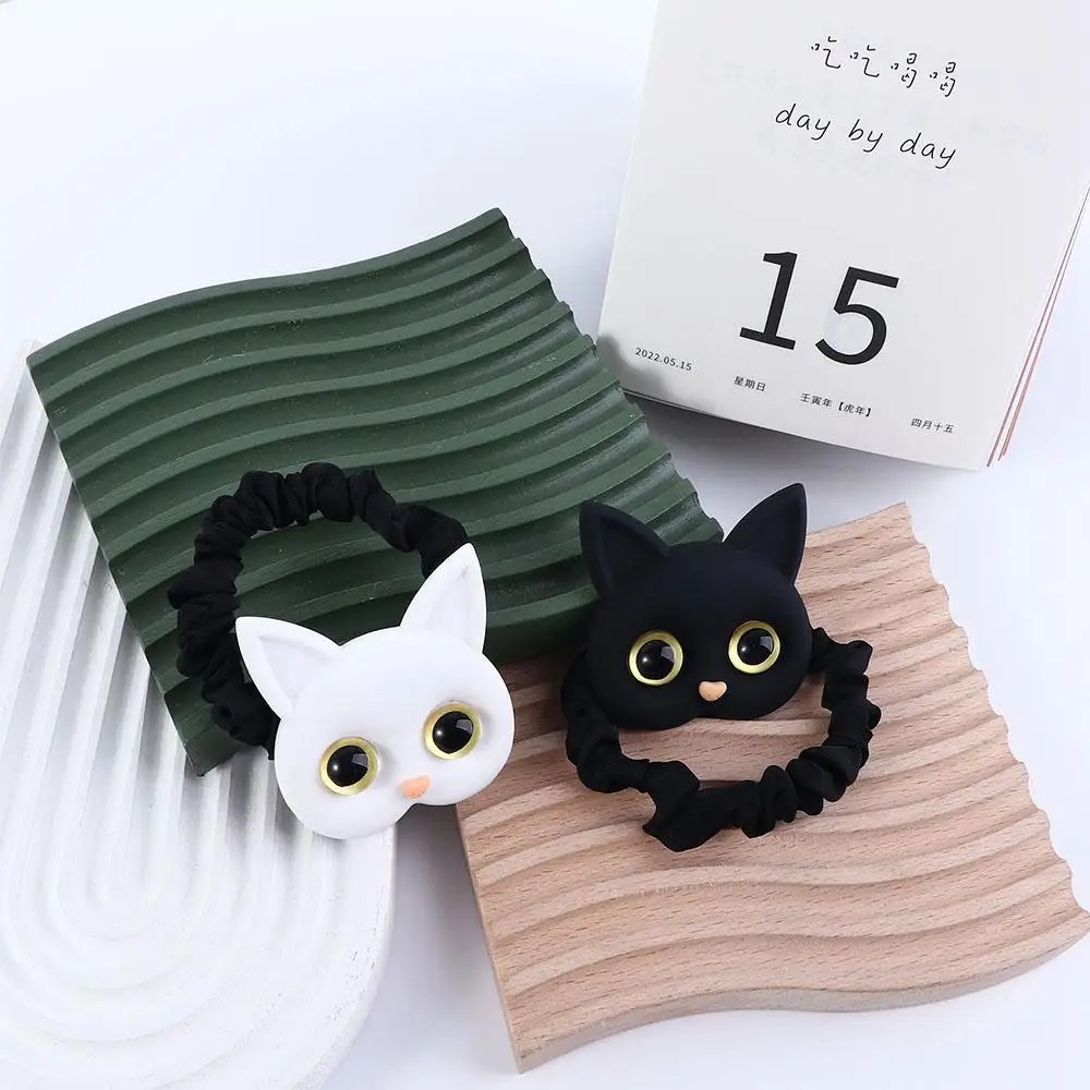 

Elastic Sweet Cloth Korean Animal Acrylic Kitten Headwear Female Hair Ties Cartoon Hair Rope Scrunchies