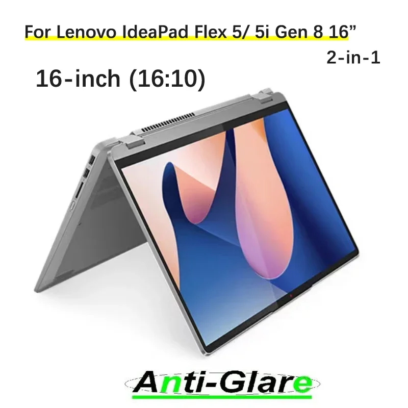 2 protectores de pantalla antideslumbrantes y antiluz azul para Lenovo IdeaPad Flex 5 Gen 8 16" /IdeaPad Flex 5i Gen 8 2 en 1 16" 16:10