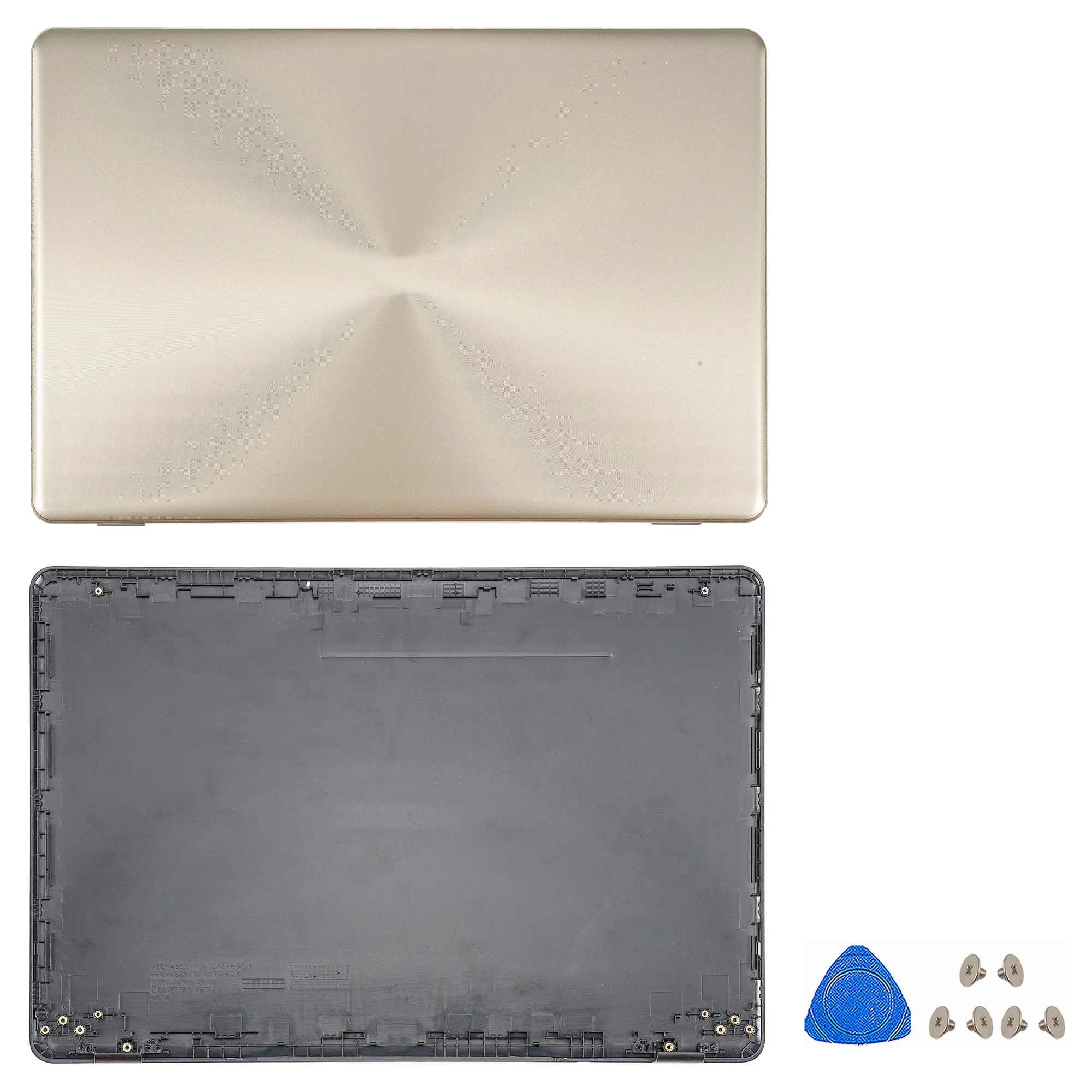 New Case For ASUS FL8000U X542 X542U X542UR X542BA R542UA A580 F580 LCD Back Cover Hinges Front Bezel Palmrest Bottom Case GOLD