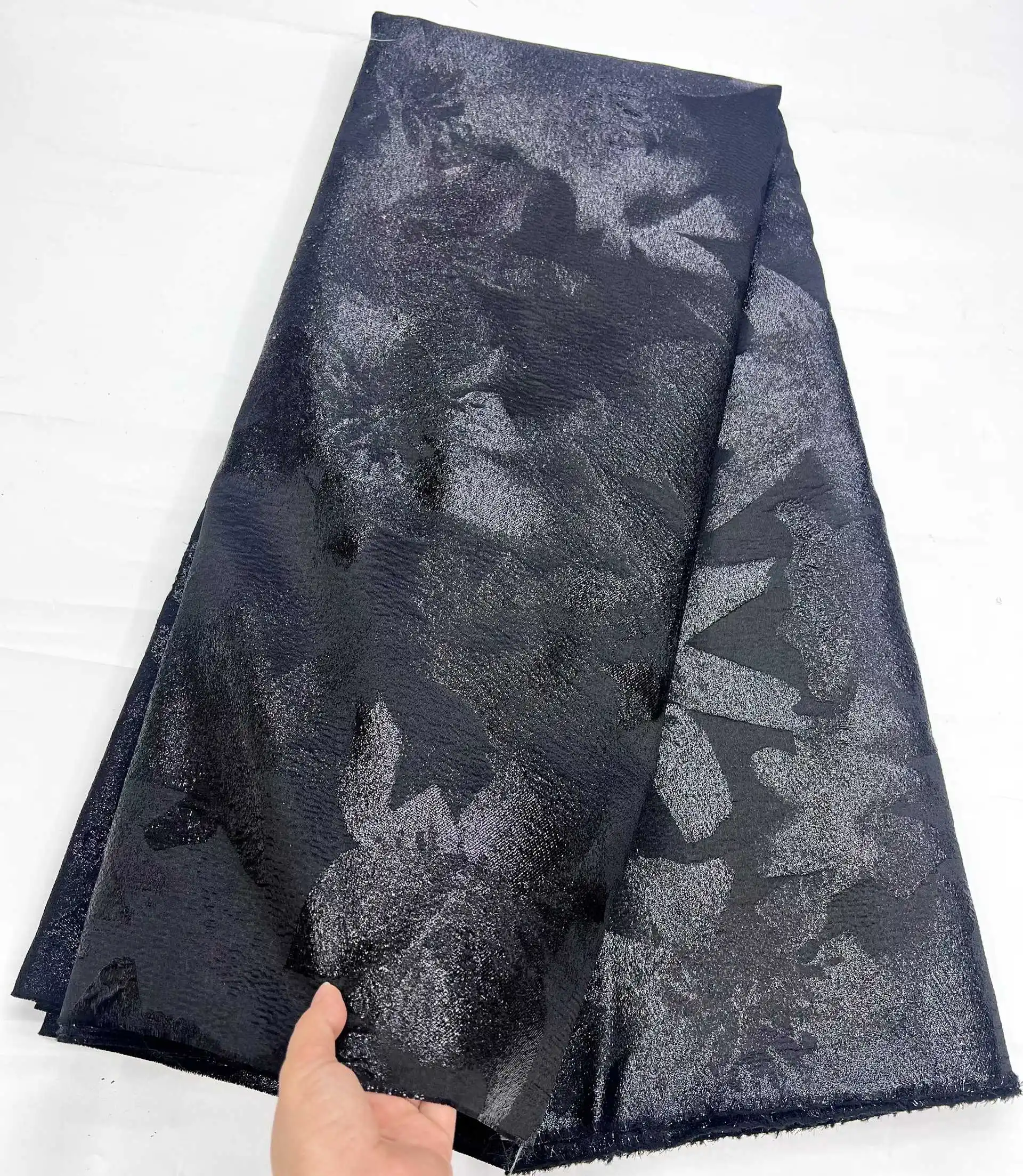 Damast Afrikaanse Kant Stof 2025, Hoge Kwaliteit Nigeriaanse Franse Jacquard Brokaat Stof Organza Kant Voor Vrouwen Feestjurken