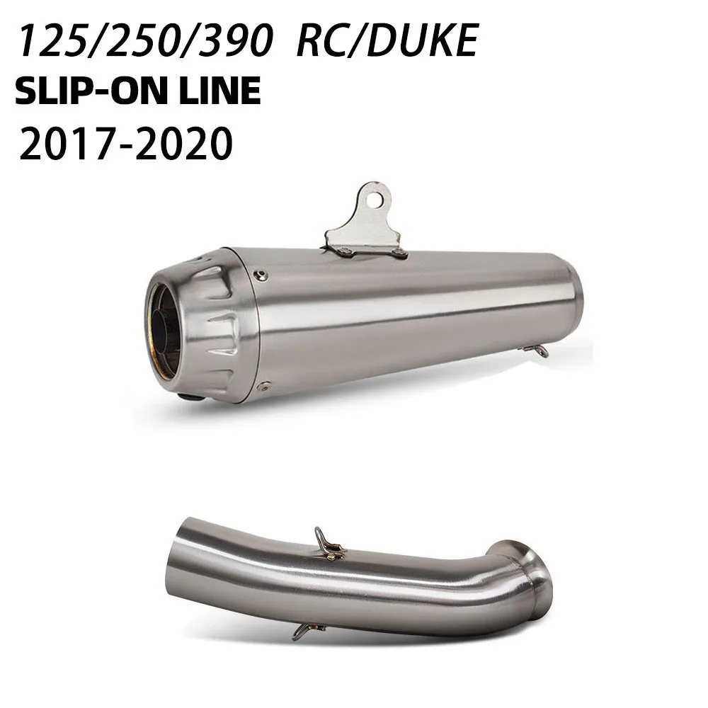 125/250/390 Duke Exhaust Muffler For RC125 RC390 Duke125 DUKE250 duke390 2017-2020 Motorcycle Slip on Line Exhaust Pro Race Pipe