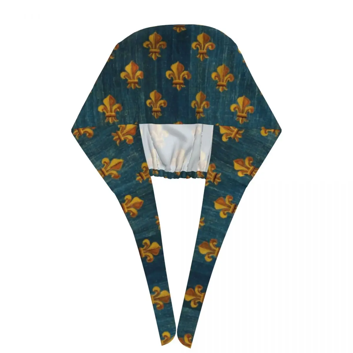

Изготовленная на заказ золотая шапка Fleur De Lys Scrub Hat Хирургические шапочки для волос унисекс Шапки для кормления волос с цветком лилии Рабочая шапка для медицинских хирургических волос