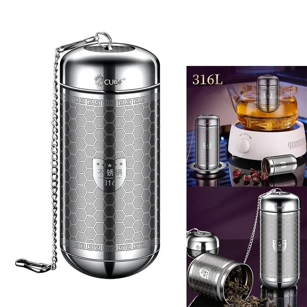 1pc Tea Infuser Stainless Steel Tea Leaves Spice Seasoning Ball Strainer Filter Mesh Seasoning Ball Teaware Food Grade Durable