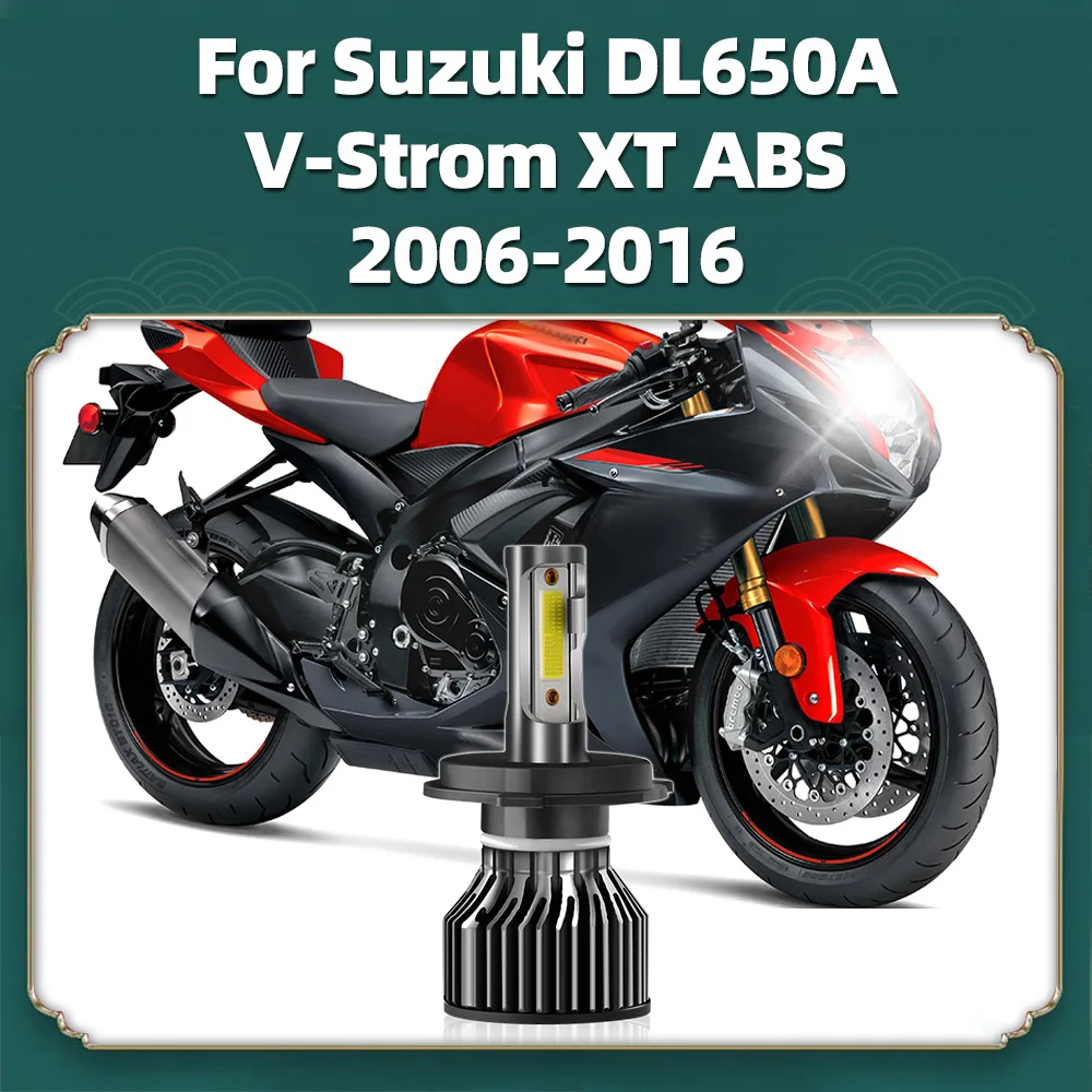 

1x Motorcycle LED H4 10000LM Headlight Bulb For Suzuki DL650A V-Strom XT ABS 2006-2012 2013 2014 2015 2016 Moto Bike Lampada