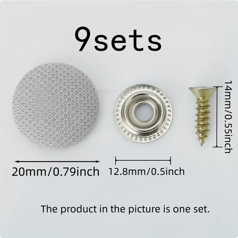 9 pcs One-Screw Twist Lock Car Headliner Clips, great for Car Roof Sagging Repair, Built-in Liner Reinforced