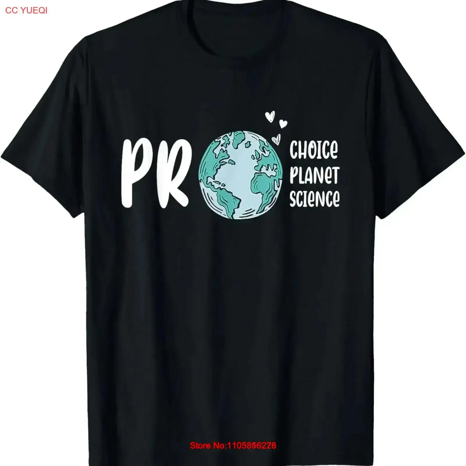 Pro Choice Planet Science Earth Day Climate Change T-Shirt Vintage Washed Leicht Streetwear-Mode Lässig Stretchy Vintage