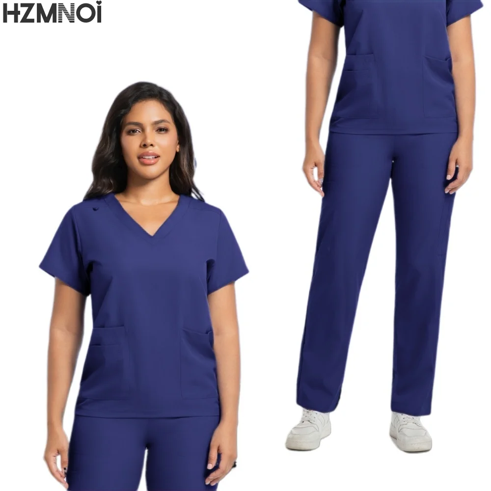 Medische Uniform Scrub Ziekenhuis Werken Scrubs Set Groothandel Verpleging Scrub Uniformen Vrouwen Gezondheidszorg Apotheek Kliniek Werkkleding