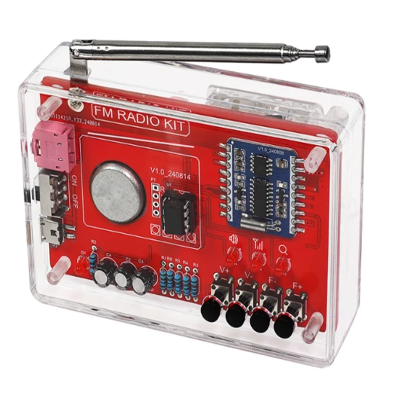 Electronic Work Kit RDA5807 87-108MHz FM Radio DIY Kit Soldering Practice Parts Simple Type / With Digital Display Micro USB