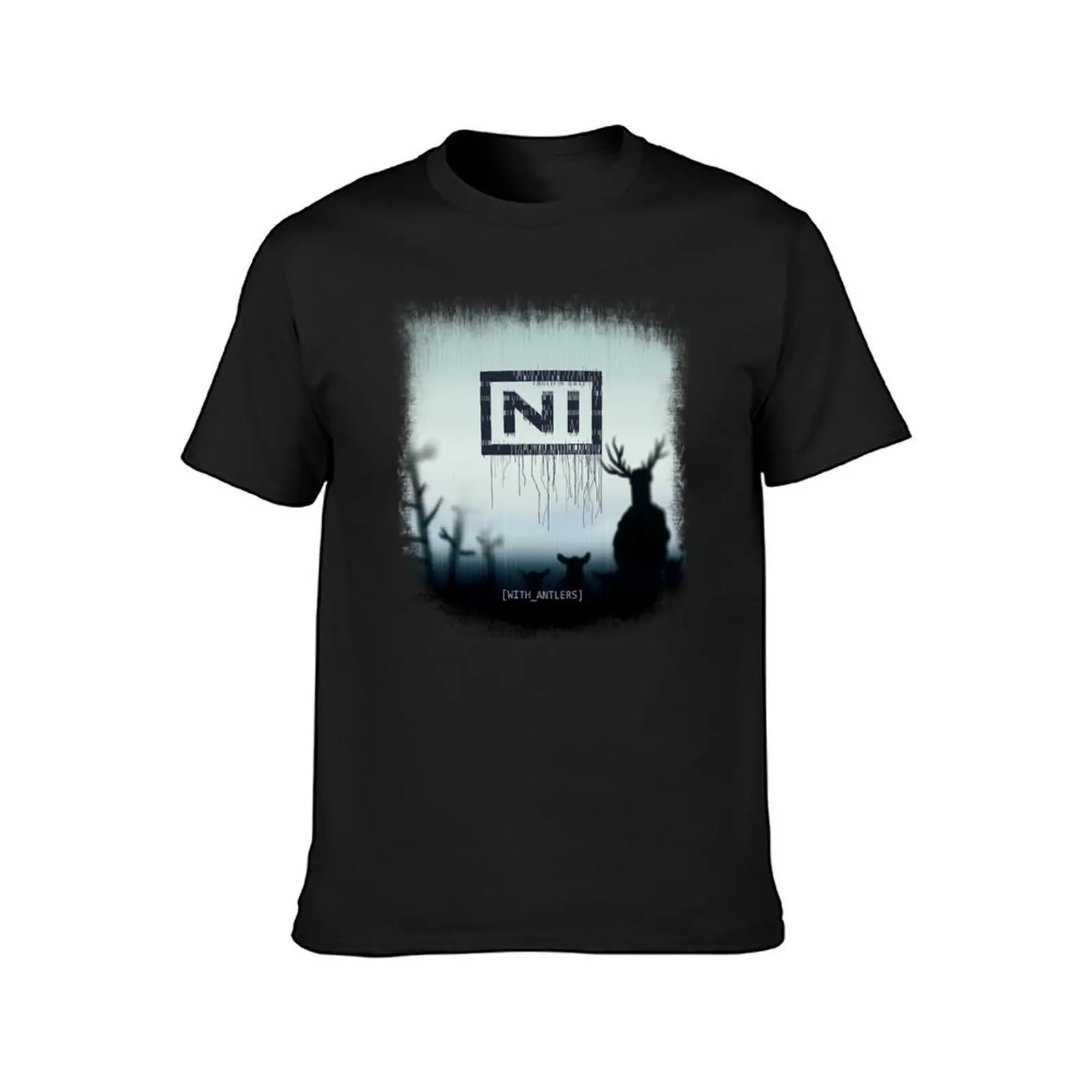 NI Knights with antlers album cover parody-music lovers humor T-Shirt new edition Blouse vintage clothes mens clothes