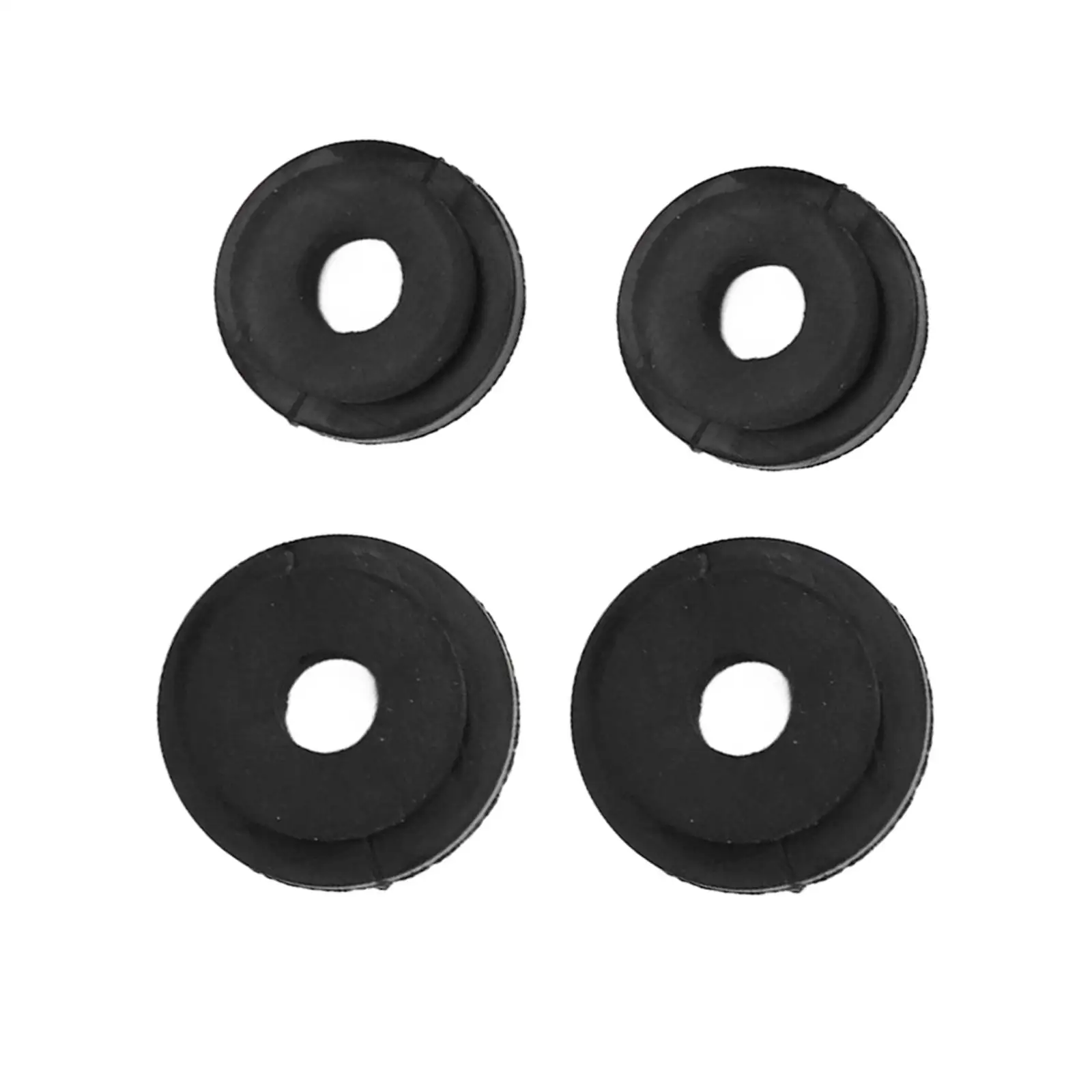 4x Black Radiator Mounting Rubber Grommets Spare Parts Replaces Easy to Install