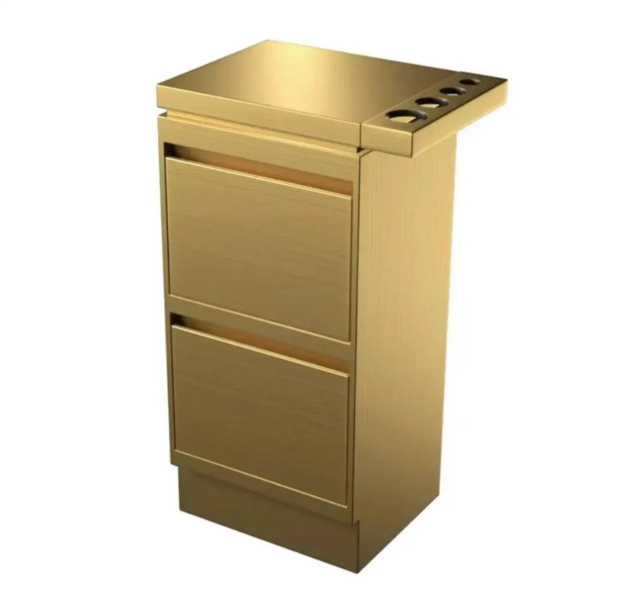 

2023 New Stainless Steel Salon Hairdressing Table Barbershop Special Hair Tool Cabinet Haircutting Display Cabinet Wood Table