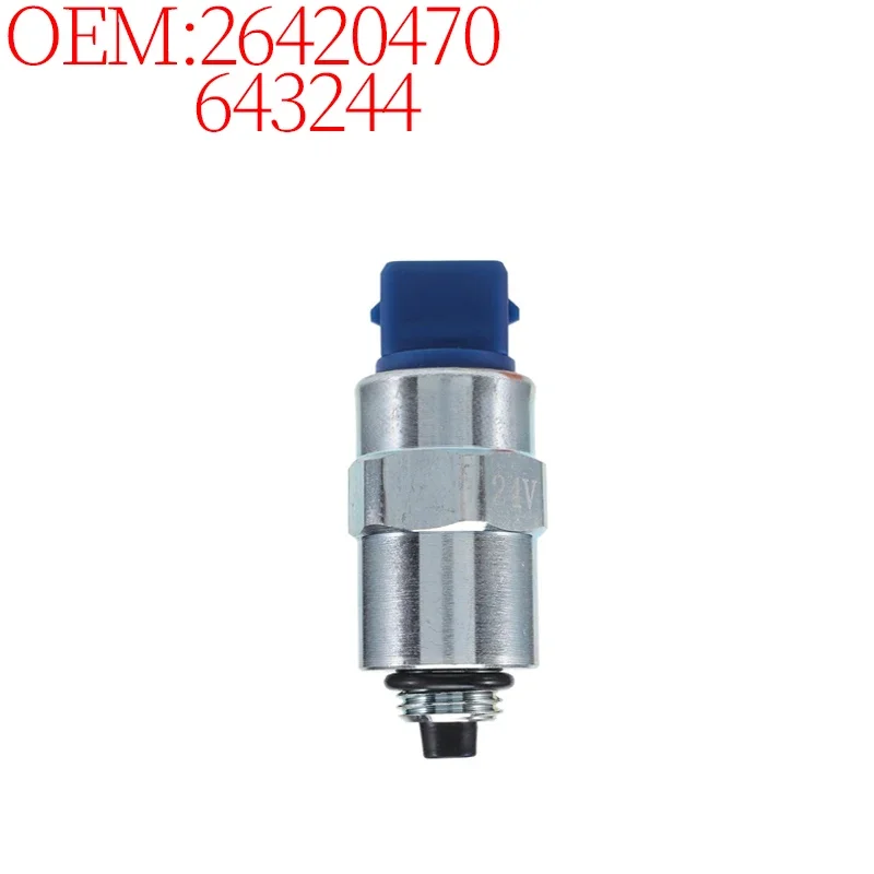 Construction Machinery Parts Excavator Accessories 643244 26420470 Flameout Solenoid Valve (24V) for Caterpillar E320D E312D2