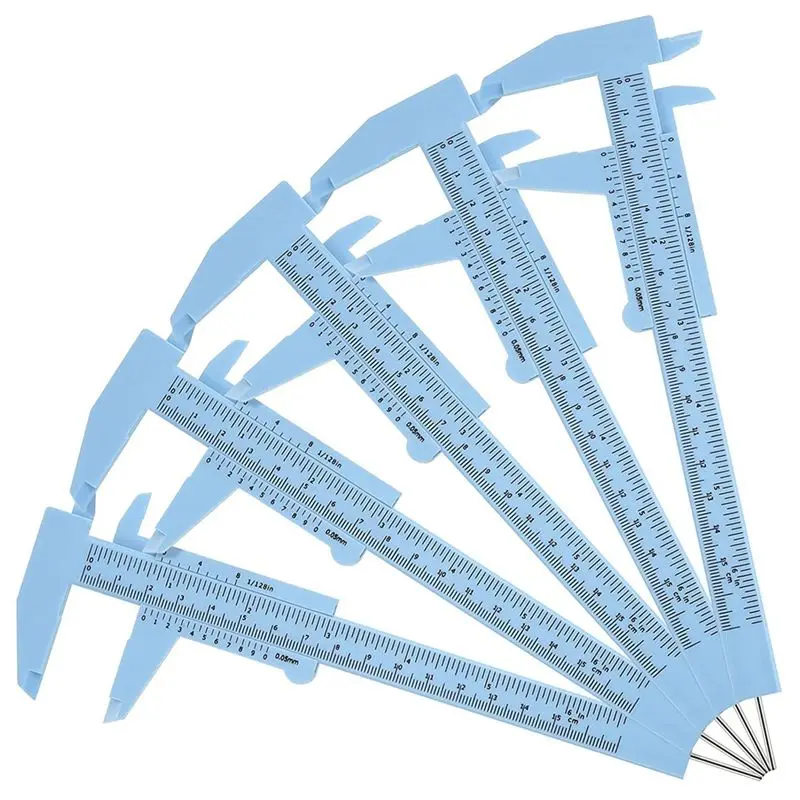 

Измерительная линейка AB46-5 PCS для разметки бровей, штангенциркуль с двойной шкалой для студентов и офиса