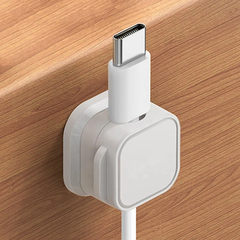 BAAG-Data Cable Organization Clip-Sticky Spring Clip для стола, стены, автомобилей, проводов и зарядного устройства