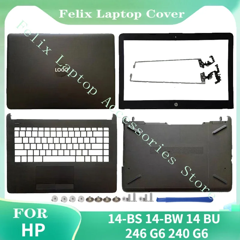 

New Case For HP 14-BS 14-BW 14T-BS 240 G6 245 G6 TPN-Q186 Laptop LCD Back Cover Front Bezel Palmrest Upper Top Lower Bottom Case