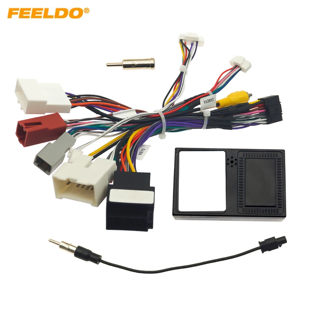 Car 16pin Power Cord Wiring Harness Adapter For Renault Megane2/Scenic/Modus/Laguna/Clio-4/Sandero Installation