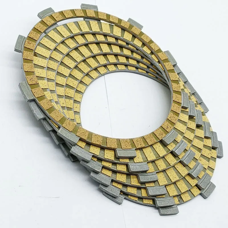 

Clutch Friction Plates Fits Yamaha ST225 (5BT) Bronco 1997/TT225S 1986/TT225 1999/TTR225 TT-R225 1999-2004/XT225 Serow 1986-00