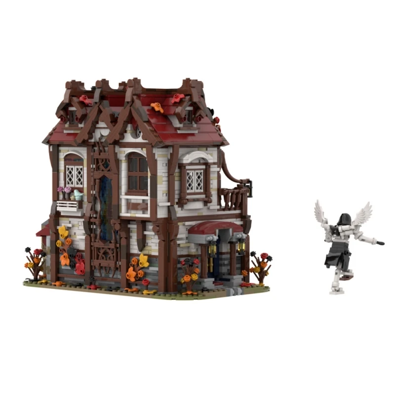 MOC Moive Scene BAKERY Model Building Blocks MINI Figure Andwraith's Retro Luxury Apartment Constructor Brick Toy Children Gift