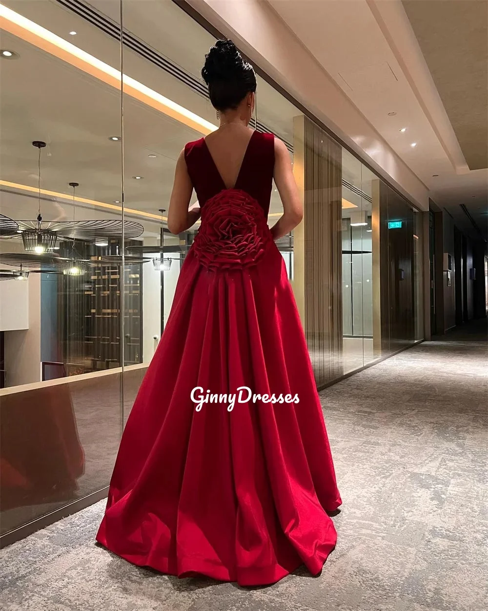 Sukienki na studniówkę Sukienki z wycięciem Sukienki bez rękawów na specjalne okazje Kolumna Sukienki na formalne okazje Kwiaty Do Podłogi