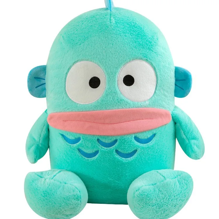 Kawaii Leuke Zeemeermin Hamtun Knuffel Hangyodon Gevulde Pop Lelijke Vis Marionet voor Kinderen Verjaardag Kerstcadeau Groene Halve Vis Man