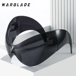 2025 Oversized Y2k Punk One-piece Sunglasses Women Men Luxury Brand Steampunk Sports Sun Glasses For Lady Windproof Goggle UV400