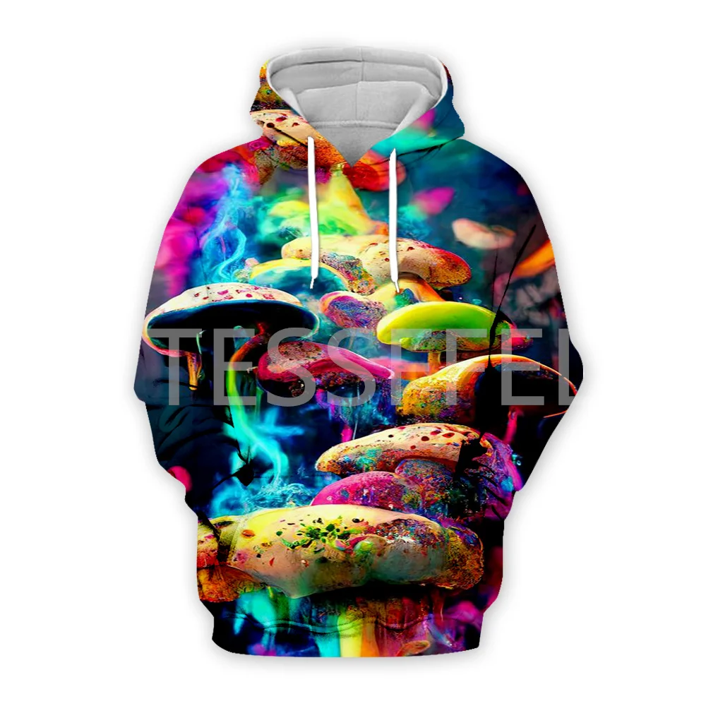 

Mushroom Plant Fungus Psychedelic Trippy Tattoo Retro Streetwear Vintage 3DPrint Pullover Harajuku Jacket Casual Funny Hoodies 2