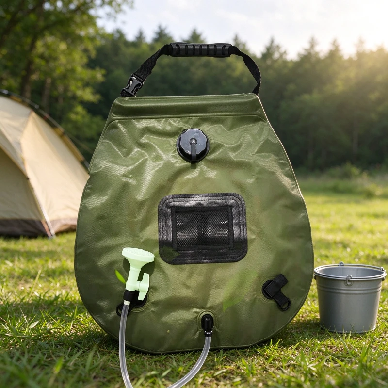 Outdoor Portable Bath Water Storage Bag, Hot Water Shower Pouch for Camping Picnic, Outdoor Sports Hiking and Field Temporary