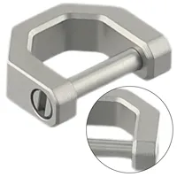 Titanium Alloy Key Ring With Screw Shackle Car Fob Keychain Horseshoe D Ring  Fob Multifunction Hanging Keychain